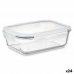 Lunchbox Transparant Siliconen Borosilicaatglas 640 ml 18,3 x 6,2 x 13,7 cm (24 Stuks)