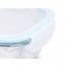 Lunchbox Transparant Siliconen Borosilicaatglas 2,2 L 27 x 9 x 22 cm (6 Stuks)