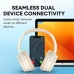 Bluetooth Headset Mikrofonnal Edifier WH700NB  Bézs szín