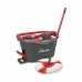 Mop with Bucket Vileda mop en steel Supermocio 3Action Hvit Rød Mikrofibre