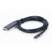 Кабел USB-C към HDMI GEMBIRD CC-USB3C-HDMI-01-6 Черен Сив 1,8 m