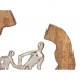 Decoratieve figuren Familie Zilverkleurig Metaal 24,5 x 24,5 x 5 cm (6 Stuks)