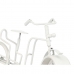 Stolné hodiny Rower Biały Metal 33 x 21 x 4 cm (4 Sztuk)