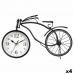 Galda pulkstenis Bicikl Crna Metal 36 x 22 x 7 cm (4 kom.)