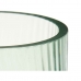 Vase Stripes Green Crystal 9,5 x 16,5 x 9,5 cm (8 Units)