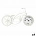 Galda pulkstenis Bicikl Bijela Metal 42 x 24 x 10 cm (4 kom.)