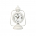 Galda pulkstenis Svjetiljka Bijela Metal 17 x 25 x 11,3 cm (4 kom.)