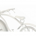 Bordsklocka Fiets Wit Metaal 36 x 22 x 7 cm (4 Stuks)