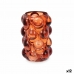 Svijećnjak mikrokuglice Oranžna Kristal 8,4 x 12,5 x 8,4 cm (12 kom.)
