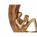 Okrasna Figura Branje Zlat Kovina 26 x 25 x 7 cm (6 kosov)