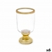 Κηροπήγιο Ποτήρι Κρασί Χρυσό Χάλυβας 12 x 24,5 x 12 cm (x6)