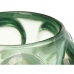 Κηροπήγιο Μικροσφαίρες Πράσινο Κρυστάλλινο 8,4 x 12,5 x 8,4 cm (12 Μονάδες)