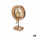 Deko-Figur Sitzend Gold Metall 15,5 x 27 x 8 cm (6 Stück)