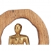 Figura Decorativa Sentado Dourado Metal 15,5 x 27 x 8 cm (6 Unidades)