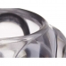 Candleholder Microbeads Grey Crystal 8,4 x 9 x 8,4 cm (12 Units)