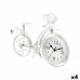 Reloj de Mesa Bicicleta Blanco Metal 33 x 22,5 x 4,2 cm (4 Unidades)
