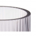 Vase Stripes Grey Crystal 9,5 x 16,5 x 9,5 cm (8 Units)