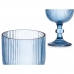 Stiklinė Dryžiai Mėlyna stiklas 370 ml (6 vnt.)