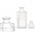 Botella de Cristal Licor Rombos Transparente 900 ml (12 Unidades)