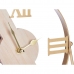 Bordsklocka Zwart Metaal Hout MDF 21 x 27 x 7 cm (6 Stuks)