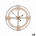 Nástěnné hodiny Černý Kov Dřevo MDF 60 x 60 x 5 cm (4 kusů)