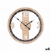 Nástenné hodiny Čierna Kov Drevo MDF 60 x 60 x 4,5 cm (4 kusov)