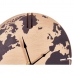 Galda pulkstenis Karta Svijeta Crna Metal Drvo MDF 22,5 x 30,5 x 12 cm (6 kom.)