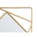 Set de Oglinzi Pătrat Abstract Auriu* polipropilenă 78 x 26 x 2,5 cm (6 Unități)