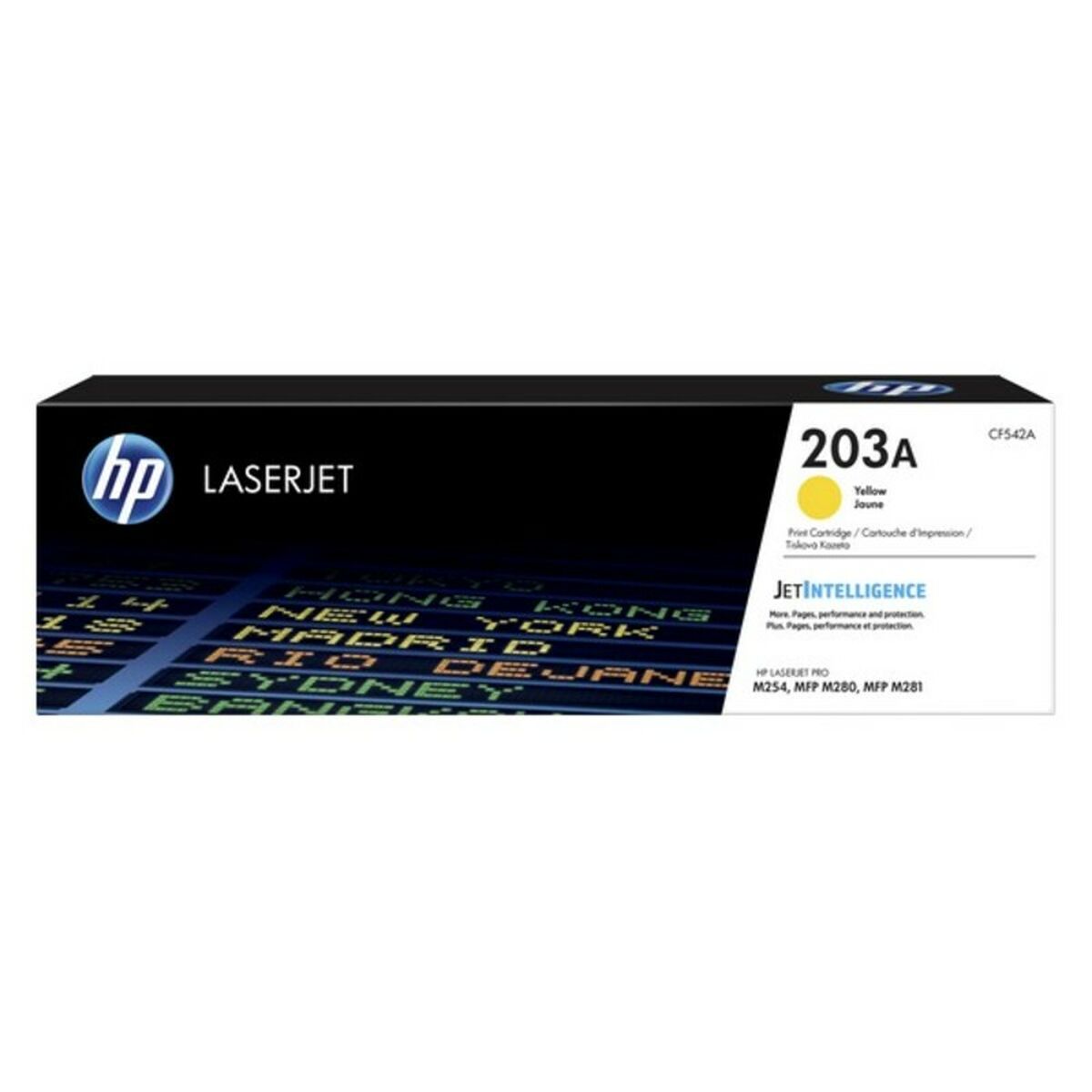 Original toner HP CF542A Gul