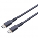 USB-C - USB-C kaapeli Aukey CB-SCC101 Melns 1 m