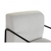 Nojatuoli DKD Home Decor Musta Polyesteri Valkoinen Rauta (64 x 74 x 79 cm)