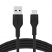 Cablu USB-C la USB Belkin BOOST↑CHARGE Flex Negru 3 m