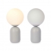 Desk lamp Ball 40 W White Grey Ceramic 15 x 28,5 x 15 cm (4 Units)