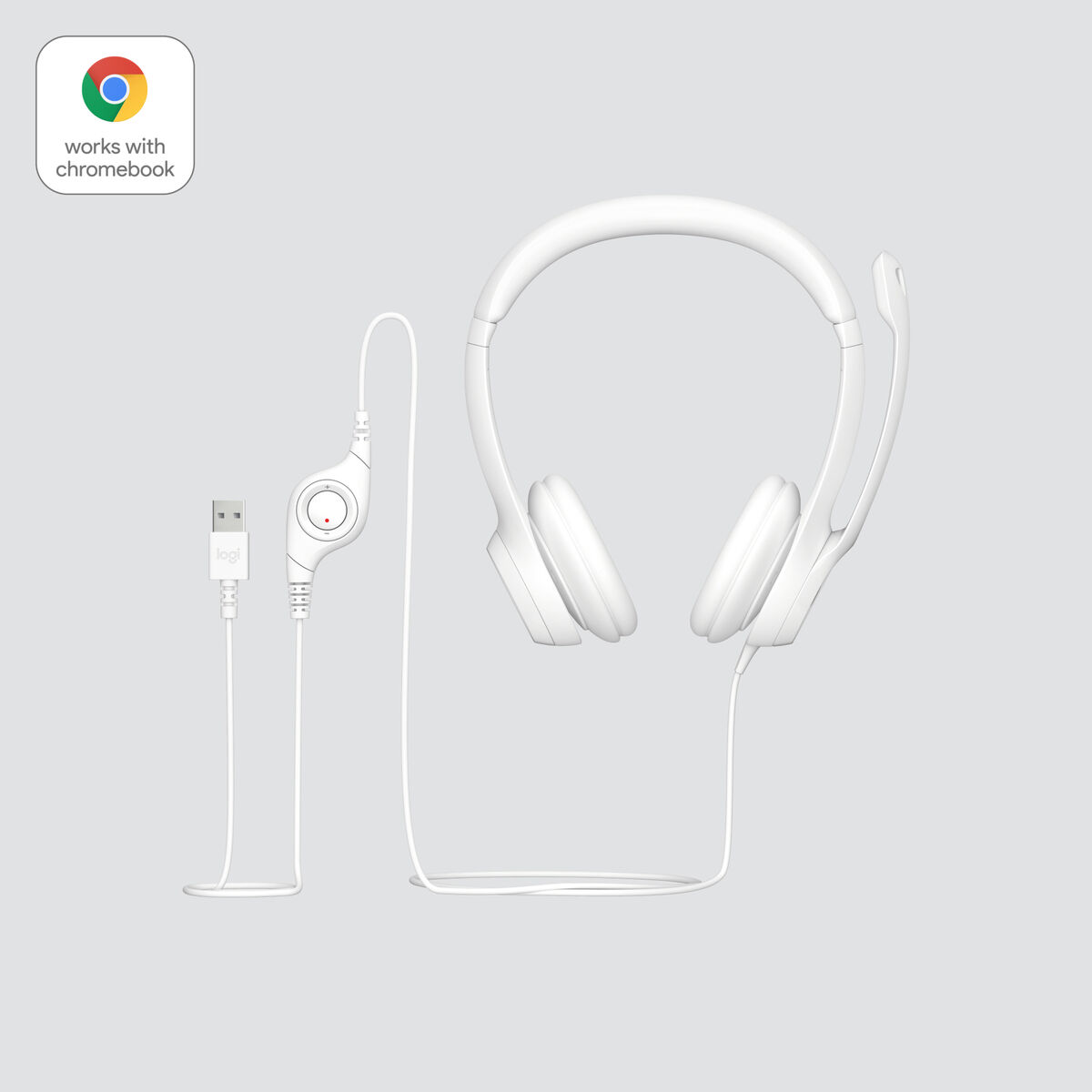 Auriculares Logitech H390 Branco