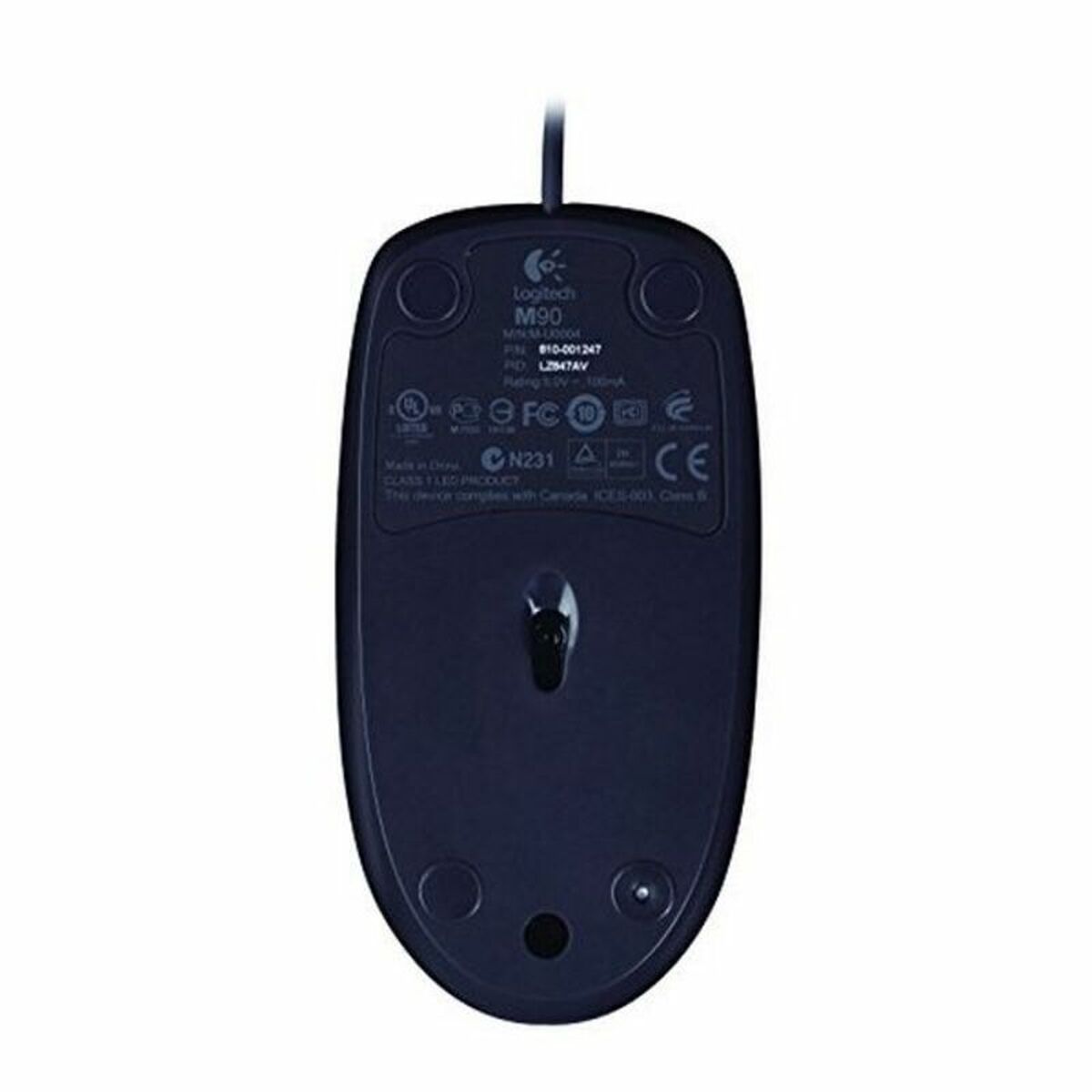 Optisk mus Logitech 910-001793 USB Sort