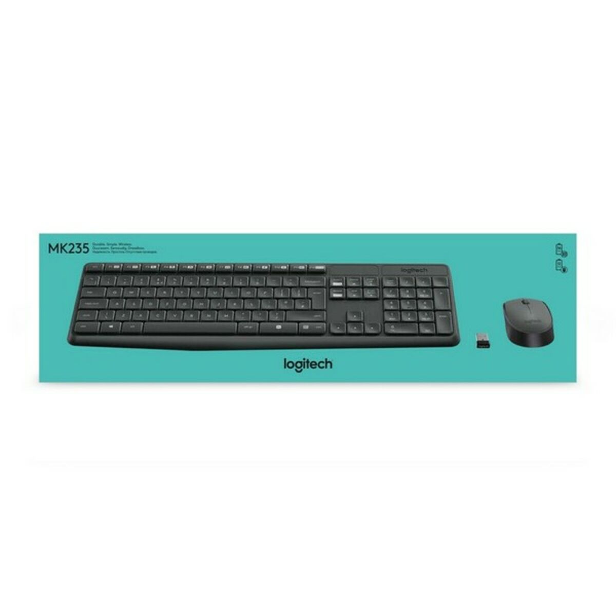 Tastiera e Mouse Wireless Logitech 920-007919 Nero