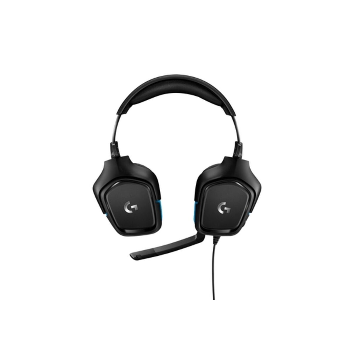 Gaming headset med mikrofon Logitech Sort