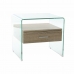 Nočný stolík DKD Home Decor 8424001754793 Viacfarebná Transparentná Prírodná Sklo Drevo MDF 50 x 40 x 45,5 cm