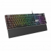 Gaming Tastatur Genesis THOR 401 LED RGB Schwarz Qwerty Spanisch