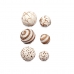 Jeu de boules décoratives Marron Blanc (12 Unités)