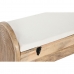Stolička Home ESPRIT Bílý Přírodní Světle hnědá mangové dřevo 100 x 36 x 57 cm