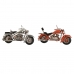 Ukrasna figura Home ESPRIT Motorcikl Siva Oranžna Vintage 27 x 11 x 15 cm (2 kom.)