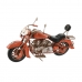Koristehahmo Home ESPRIT Moottoripyörä Harmaa Oranssi Vintage 27 x 11 x 15 cm (2 osaa)
