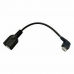 USB 2.0 A to USB B Cable NANOCABLE CABLE USB 2.0 OTG ACODADO, TIPO MICRO B/M-A/H, NEGRO, 15 CM 15 cm Black Male Plug/Socket