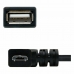 Cable USB 2.0 A a USB B NANOCABLE CABLE USB 2.0 OTG ACODADO, TIPO MICRO B/M-A/H, NEGRO, 15 CM 15 cm Negro Macho/Hembra