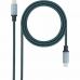 Kábel USB C NANOCABLE 10.01.4101-L150-COMB zelená 1,5 m Čierna/Sivá