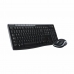 Tastatur og Optisk Mus Logitech 920-004513 2,4 GHz Svart Trådløs