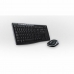 Tastatur og optisk mus Logitech 920-004513 2,4 GHz Sort Trådløst