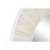 Lustro ścienne Home ESPRIT Biały Drewno MDF Indianin Wytrawianie 90 x 3,4 x 90 cm