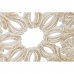 Zidni Ukras Home ESPRIT Bijela Prirodno Mandala Indijac 119 x 1,5 x 119 cm